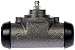 Dorman W610166 Drum Brake Wheel Cylinder Compatible with Select Models