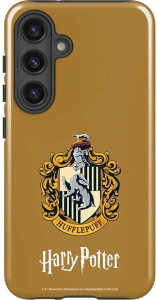 Skinit Impact Phone Case Compatible with Galaxy S24 Plus - Officially Licensed Wizarding Worlds Harry Potter Hufflepuff Illustration Design