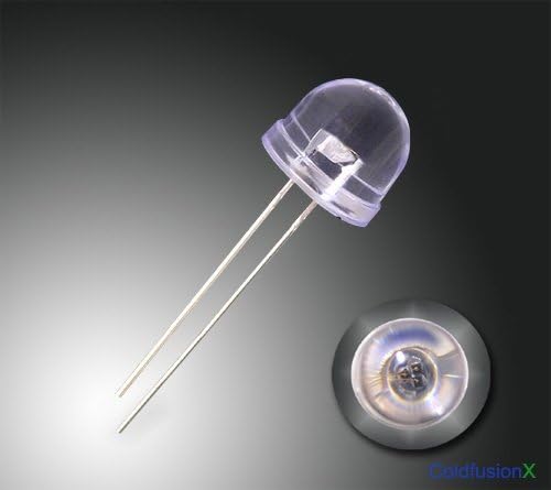 10x 8mm 3-Chips 200mW Infrared (IR) 850nm LED (60deg a Pack of 10)