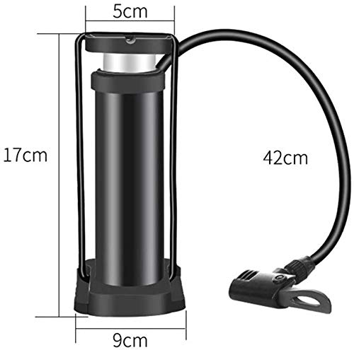 Maso Cycling Floor Pump With Inflation Needle,Portable Alloy Bike Foot Pump Car Motorbike Tyre Inflator Universal Presta & Schrader Valve(Silver) #TOP7