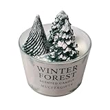 Winter Forest Duftkerze im Glas – Zimtblätteröl Duft – Winterliche Wald...