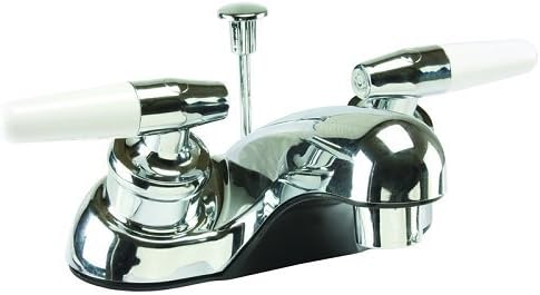Tool Basix JY-4212PLQ Chrome Lav Faucet 2-Handle Popup