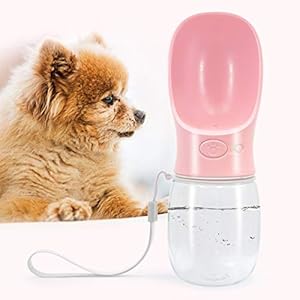 Portable dog water bottle for walking2 76 big trough leak proof pet water bottle for small cat puppy safe and durable non bpa dog drinking water bottle for outdoor hiking pink   cucciolini doodles