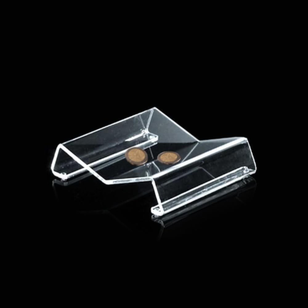 Set rendiresto vassoio porta monete piatto ciotola da cassa espositore svuota tasche in metacrilato trasparente disponibile in 3 modelli (N. 6 pz mod. Kappa)