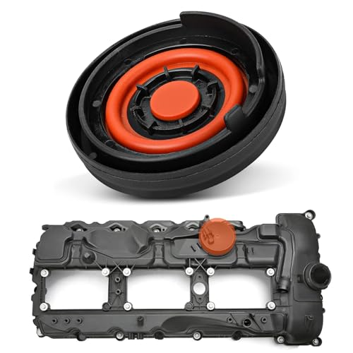 Autokemat 11127570292 Engine PCV Valve Cover Compatible with BMW N55 3.0L - 2011-2013 135i, 2011-2015 335i, 2011-2015 535i, 2011-2015 X3 X5 X6, 2012-2015 640i, 2013-2015 740Li 740i X1