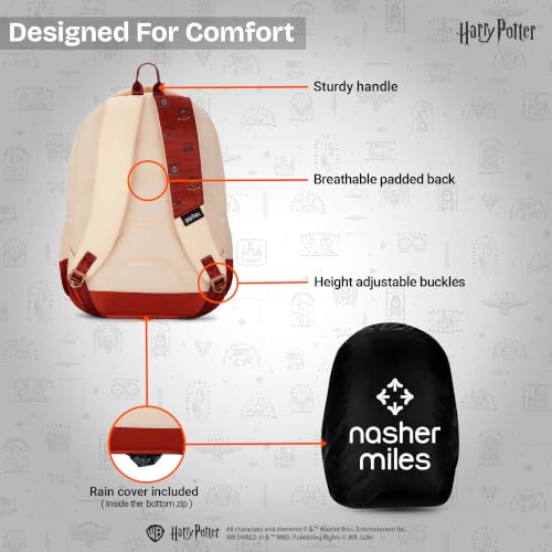Image of Nasher Miles x Harry Potter Backpack | Polyester Laptop Backpack 35L | Ideal for School, College, Office & Travel | Men, Women, Boys, Girls