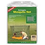 Coghlan's Rectangular Mosquito Net – Lightweight Mesh Canopy for Camping, Travel, and Outdoor Use – Includes Tie Loops, Carry Bag, Twine, Hooks, Anchors, Nails – Green, 78' x 32' x 59'