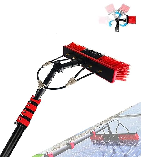 12ft-36ft Telescopic Water Fed Pole Kit for Window Cleaning & Car Wash - Includes 20m Hose, Ideal for Home & Commercial Use, Efficient Cleaning Tool