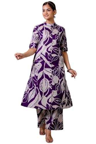 Image of ANNI Designer Women's Rayon Viscose Straight Printed Kurta with Palazzo