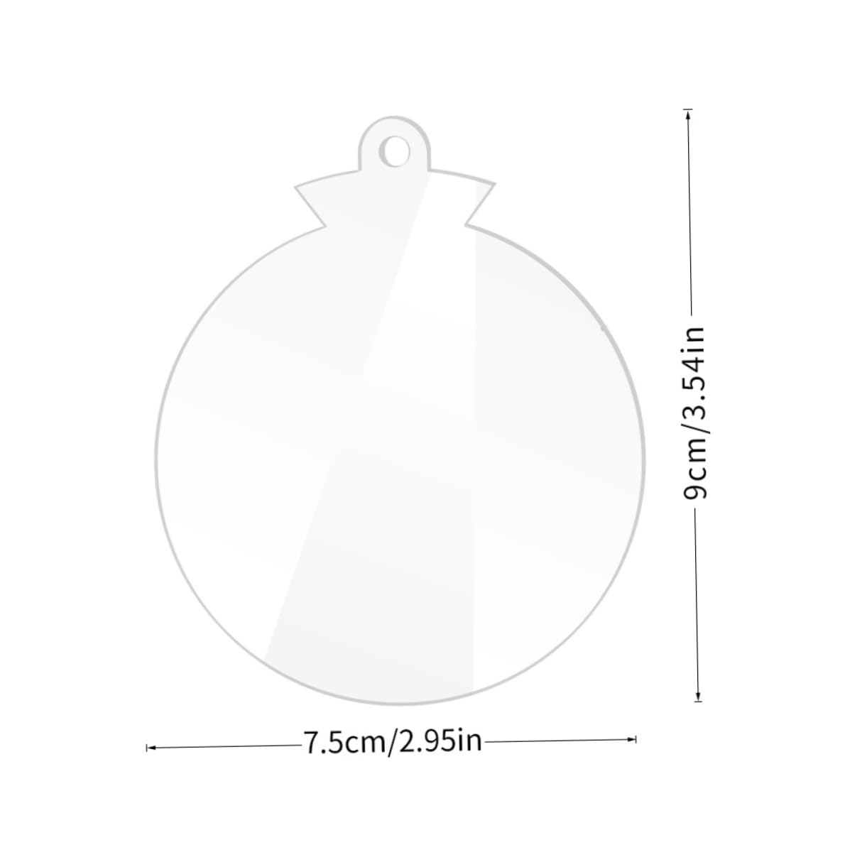 Ciieeo 60 STK Acryl-Schneeflocke Christbaumschmuck Christbaum anhänger Leere weihnachtsverzierungen Weihnachtsbaumschmuck Layout-Zubehör für Weihnachtsszenen Weihnachtsbaum-Anhänger