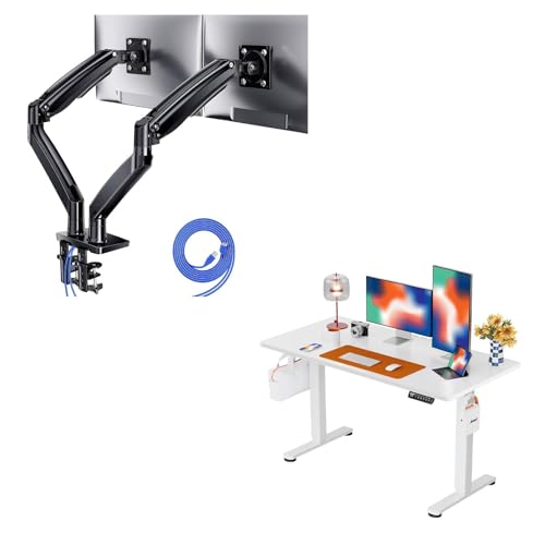 ErGear Dual Monitor Desk Mount and ErGear Height Adjustable Electric Standing Desk