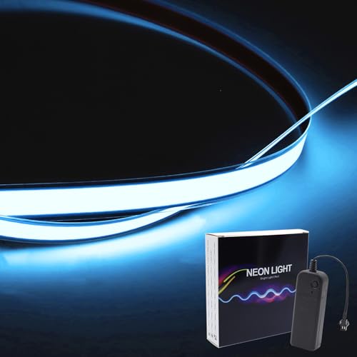 Image of Flexible Led Panel,Electroluminescent Panel Sheet EL Tape Cuttable Soft for Mask Eye Cosplay Party Decor DIY-Continuous /Slow Flash /Fast Strobe 3x24 cm Lightblue (lightblue, 1 * 1)