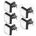 uxcell Game Push Button 50x50 Square 12V LED Illuminated Push Button Switch with Micro switch for Arcade Video Games White 5pcs