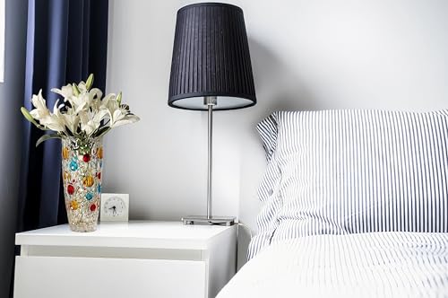 Vase en cristal lourd texturé de 25 cm pour une décoration d'intérieur luxe - 8