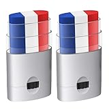 Maquillage Bleu Blanc Rouge, 2 Stick Maquillage Bleu Blanc Rouge, Supporter France 2026, Crayon de Maquillage France, Kit Supporter France