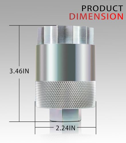 Image of 64mm Pinion Bearing Nut Socket Wrench Tool for 2007-2018 Honda 420 Rancher - Rear (07-18) & Front (07-13) Differential Service
