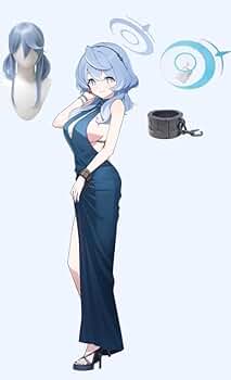 α2 ブルーアーカイブ ドレス&首輪&リード 天雨アコ スリーブ&プレイマット Amazon.co.jp: α1 ブルーアーカイブ 競泳水着&水 天雨アコ