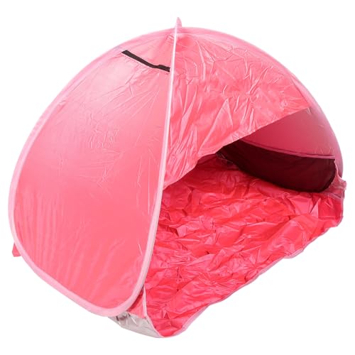 Tente de plage automatique rouge taille L pour le camping et la randonnée en plein air