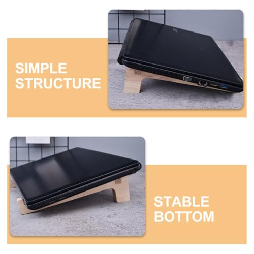 Base de madera para laptop y tablet portátil ergonómica miniatura 3