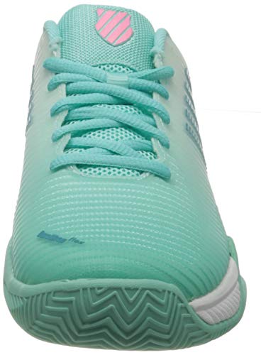 Image of K-Swiss Performance Women's Tennis Shoes, Blue (Aruba Blue /White /Soft Neon Pink 439), 6.5 UK