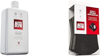 Autoglym Super Resin Polish, 1L - High Performance Car Polish & Perfect Polish Applicator Pads
