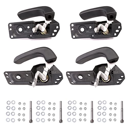 Beneray Interior Door Handles, Black Front Rear Left Right Inside Handles, For Chevy Silverado, For Gmc Sierra Yukon, For Cadillac Escalade 2007-2014, Oe#20833602, 215936893, 80375 4Pcs #TOP21