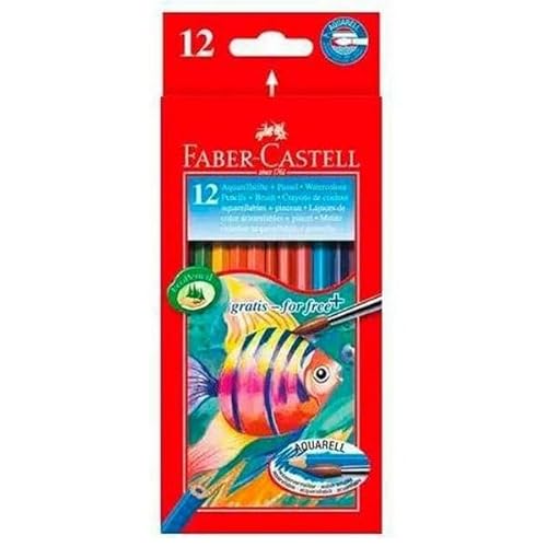 Faber Castell Lapices De Colores Acuarelables C/ 12 Surtidos 6 Unidades