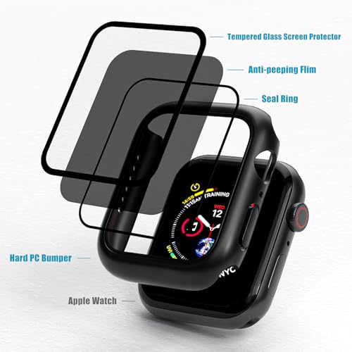 Image of Privacy Case for Apple Watch Screen Protector Series 4-6 SE 40mm
