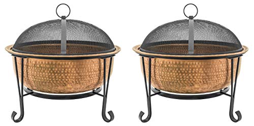 CobraCo FTCOPVINT-C Vintage Copper Fire Pit (Pack of 2)