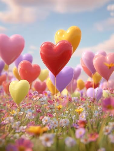 大人のための数字油絵キット DIY カラーバルーン 油絵セット 30x40cm アクリル絵の具 筆 ブラシ/フレームレス癒し ストレス解消 趣味 プレゼント- 集中力とリラックス効果、インテリアとして、贈り物に最適、脳トレにも、デコレーション、簡単、人気、