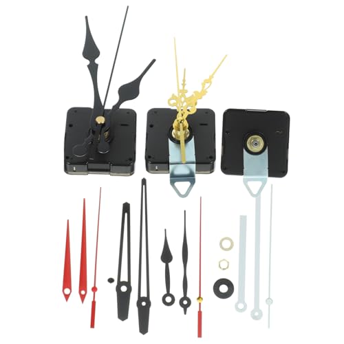 Ciieeo 英時計ムーブメントキット 電池式 高トルク 長軸機構 壁掛け時計修理用 多様な針付き