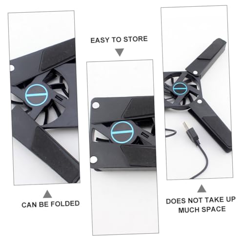 Base portátil Lurrose con 2 ventiladores silenciosos miniatura 3