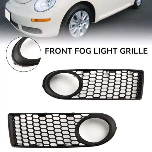 Rejillas de panal hexagonal para faros antiniebla de VW Beetle parachoques delantero 2006-2010 5