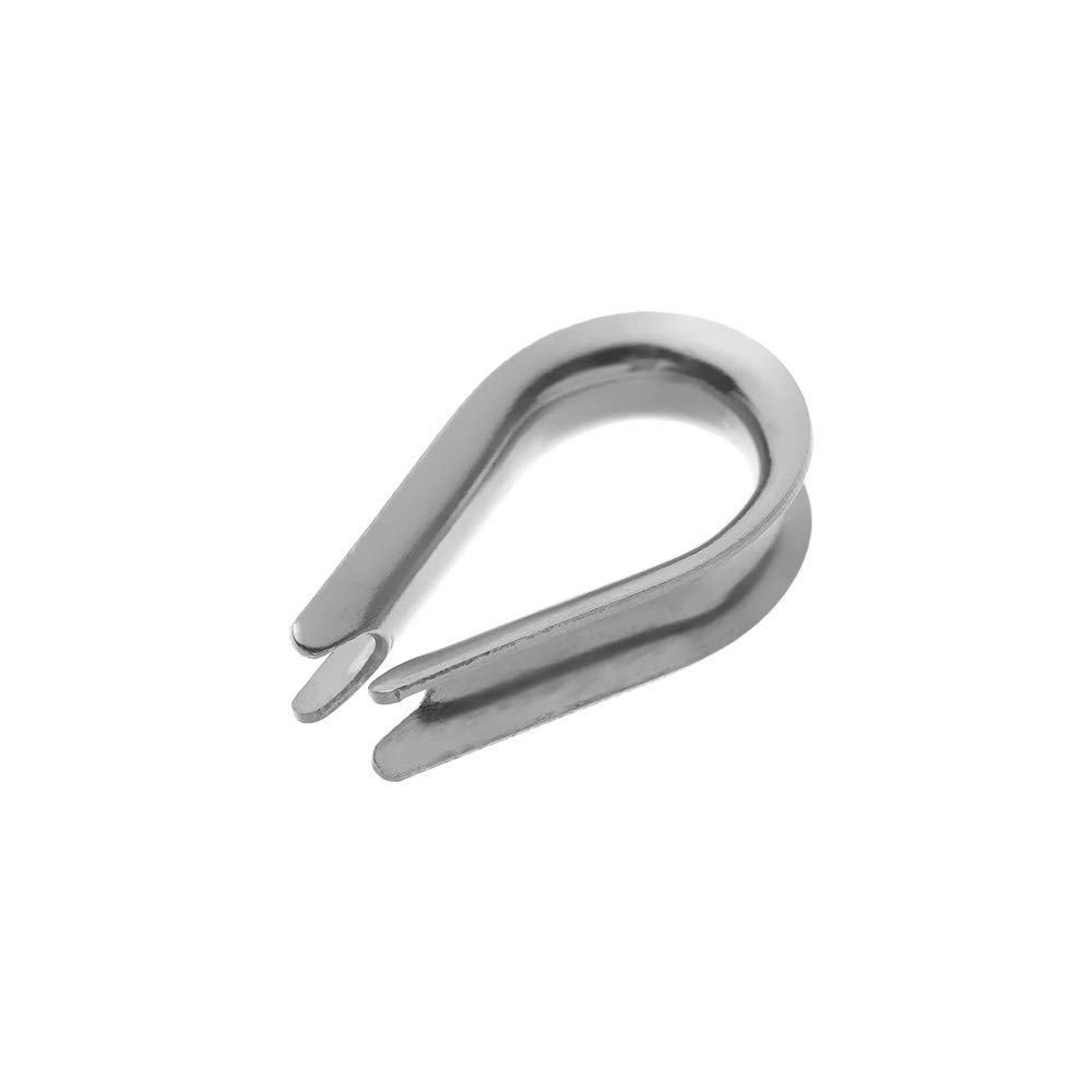2 Dés à Coudre M8 Pour Câble Métallique - Acier Zinc - Pour Câbles Jusqu'à 8mm - Gréement Et Levage