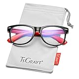 Kids Blue Light Blocking Glasses for Boys Girls TPEE Rubber Flexible Eyeglasses Frame Age 3-10...