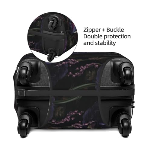 Raven Dark Fantasy Aesthetic Elastic Travel Luggage Covers Dustproof Scratch-Resistant Suitcase Protector Fit 22-24 Inch2
