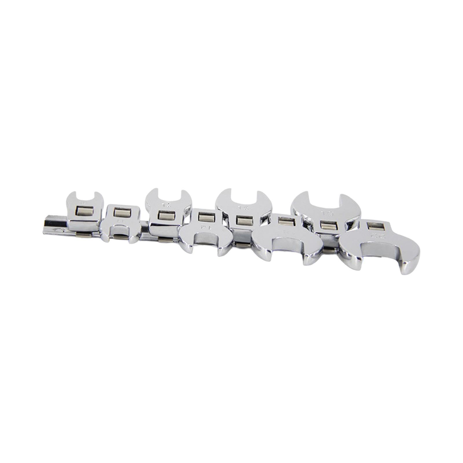 Set di 8 chiavi metriche da 10-22 mm, resistenti alla ruggine, con attacco da 3/8", confezione da 2
