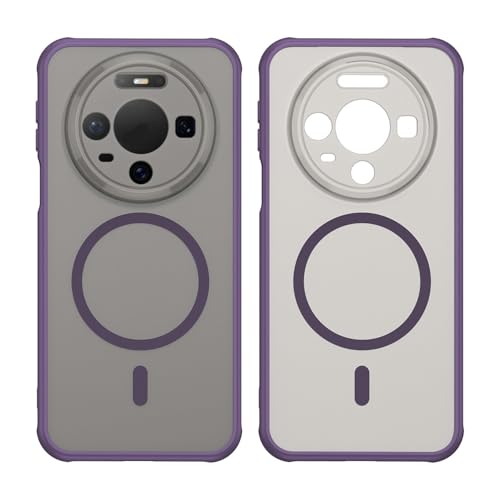 Image of Compatible with Huawei Mate 80 Pro Case Cover,Compatible with MagSafe,Anti-Fall,Compatible with Huawei Mate 80 Pro 5G SGT-AL50 Cell Protective Phone Case Purple