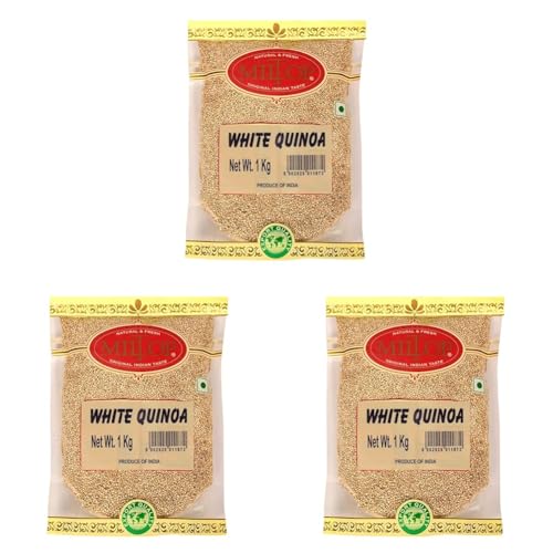 Image of Miltop White Quinoa Seeds, 1 Kg | Export Quality (Pack of 3)