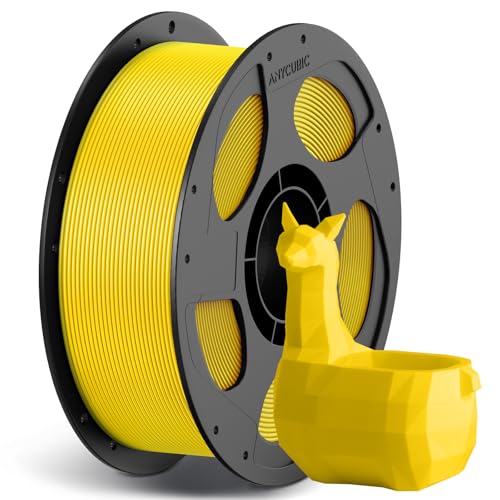 Image of ANYCUBIC High Speed 3D Printer Filament 1.75mm, Print Up to 10X Faster, Rapid PLA Filament with High Prints Quality, Dimensional Accuracy + /- 0.02mm, 1KG Reusable Spool, Vibrant Yellow