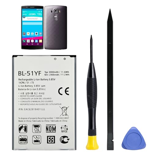 for LG G4 New Upgraded Replacement Battery, BL-51YF Battery