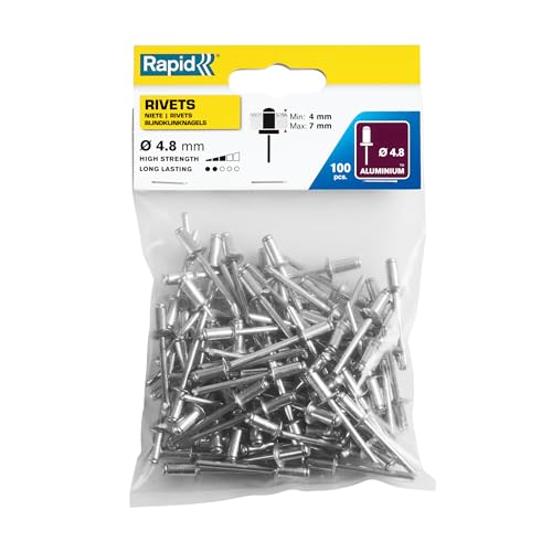 100 Stück Blindnieten 4,8x14 Mm – Flachkopf, Alu Produktbild-Vorschau 3