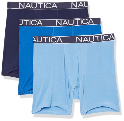 Nautica Men's Bamboo Spandex 3-Pack Boxer Briefs