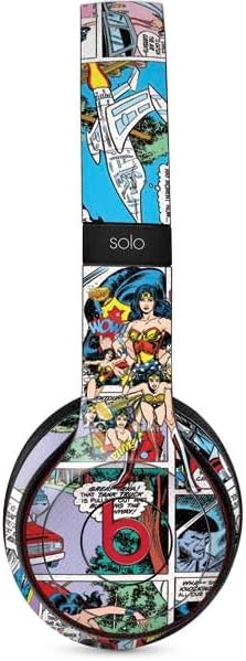 Skinit Decal Audio Skin Compatible with Beats Solo 3 Wireless - Officially Licensed DC Comics Wonder Woman Comic Blast Design
