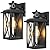 2-Pack Motion Sensor Outdoor Wall Lights, Upgraded Dusk to Dawn Outdoor Lighting Waterproof, Black Modern Outside Wall Mount Light Fixtures, Anti-Rust Exterior Light for House Porch Entryway Garage