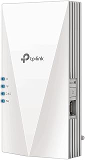 TP-Link AX1500 Dual Band Wi-Fi 6 Range Extender, Broadband/Wi-Fi Extender, Wi-Fi Booster/Hotspot with 1 Gigabit Port, Built-In Access Point Mode, Works with Any Wi-Fi Router, UK Plug (RE500X)