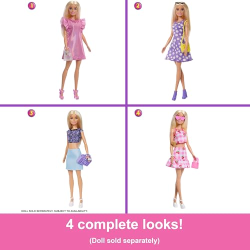 Barbie Dressing De Rêve Coffret Avec Vêtements Et Accessoires - vue 6