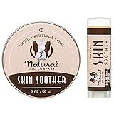 Natural Dog Company Skin Soother Bundle, Includes 2oz Tin + 0.15oz Stick, All Natural Healing Balm...