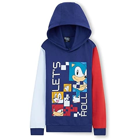Sudadera Sonic con Mangas en Contraste para Niño Cover