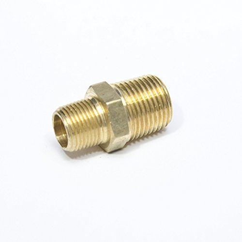 FasParts Brass Hex Pipe Nipple 1/2